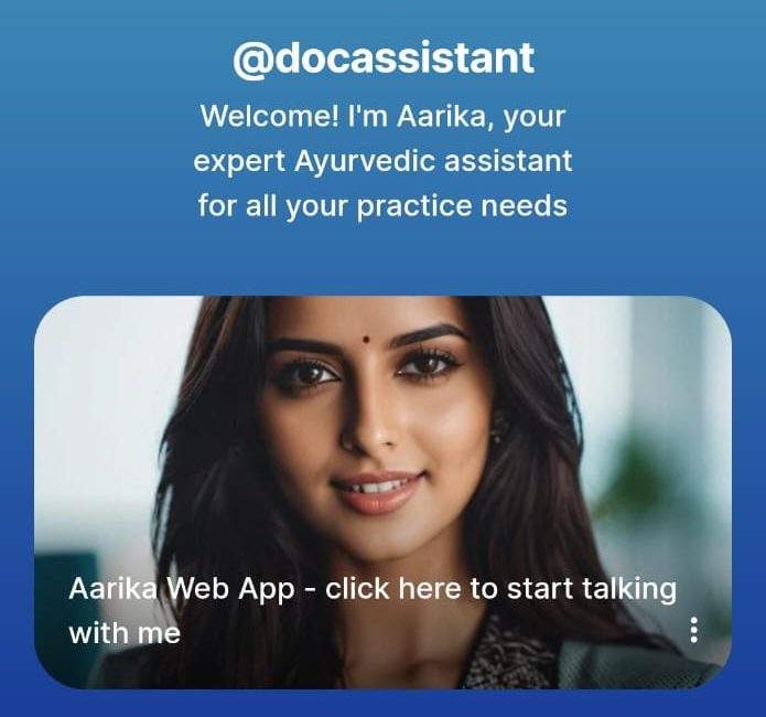 arika- new ayurveda assistant