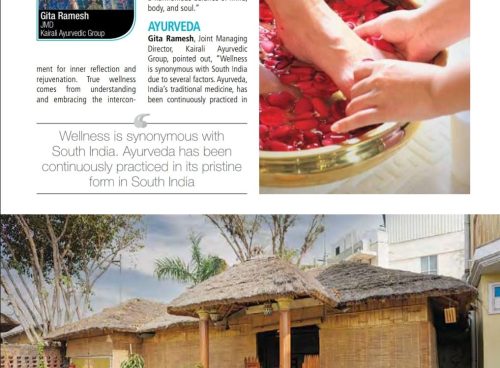 Kairali ayurvedic group featured in shira hospitality magazine