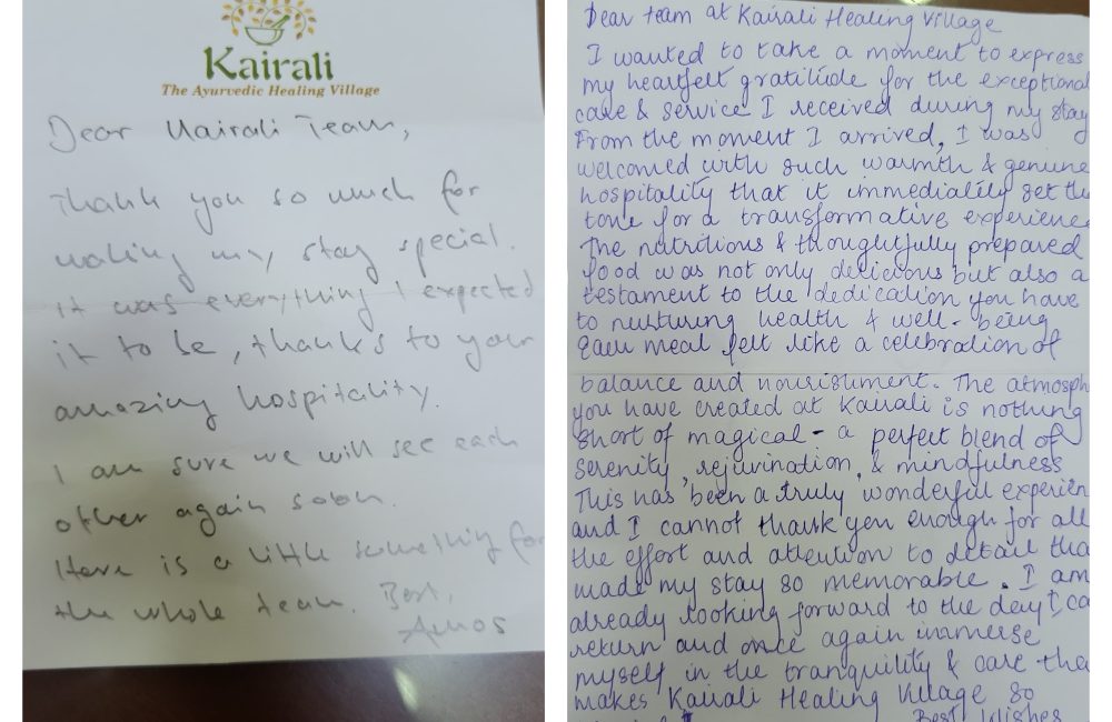 Guests share testimonial