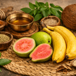Ayurveda explanation of eating guava and banana together and its digestive impact