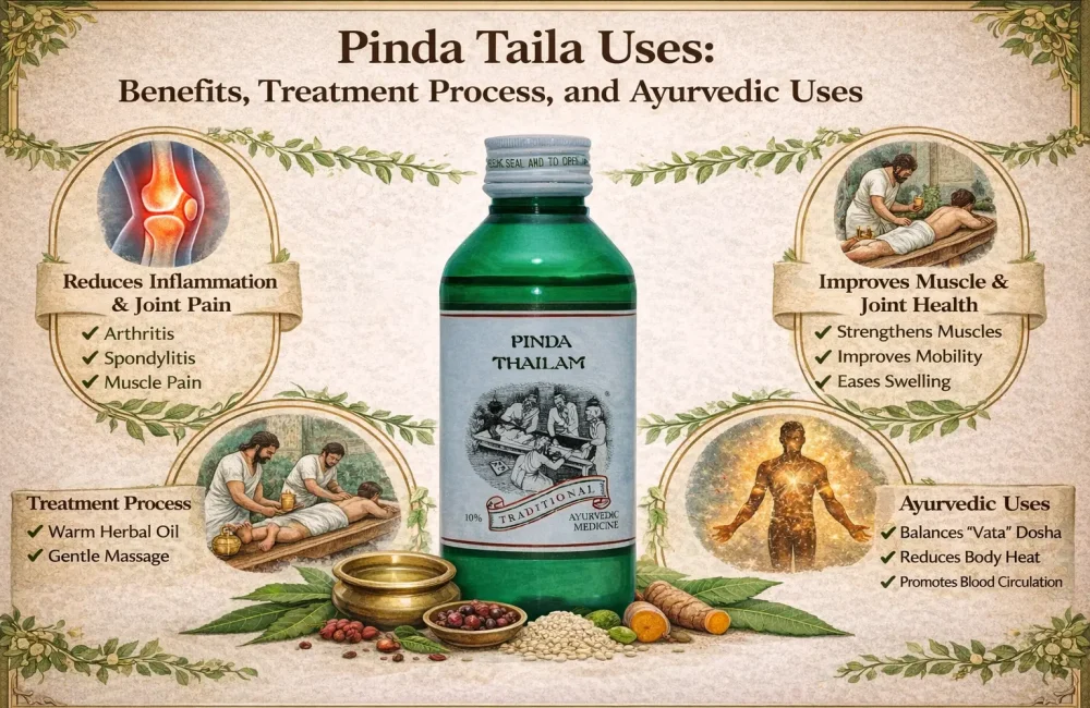 Pinda Taila ayurvedic uses for pain relief, inflammation, and traditional therapy