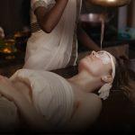Guest receiving a traditional Ayurvedic therapy at Kairali – The Ayurvedic Healing Village, a World Spa Awards 2026 nominee, in a serene treatment setting in Kerala.