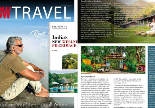 Kairali featured in BW Travel World’s wellness travel article on Ayurveda in Kerala