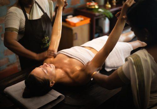 Ayurvedic massage therapy supporting Ayurveda and preventive heart health through relaxation and daily wellness routines