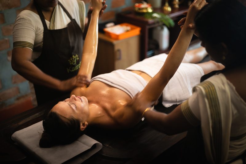 Ayurvedic massage therapy supporting Ayurveda and preventive heart health through relaxation and daily wellness routines