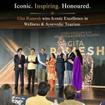 Gita Ramesh Wellness Award ceremony recognising her Iconic Excellence in Wellness & Ayurvedic Tourism