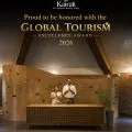 Kairali – The Ayurvedic Healing Village recognised at the Global Tourism Excellence Awards 2026, featuring the resort's reception area in Kerala.