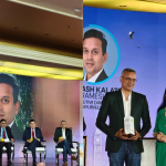 Abhilash K. Ramesh at the WION Iconic Tourism Summit 2026 discussing technology in wellness tourism.